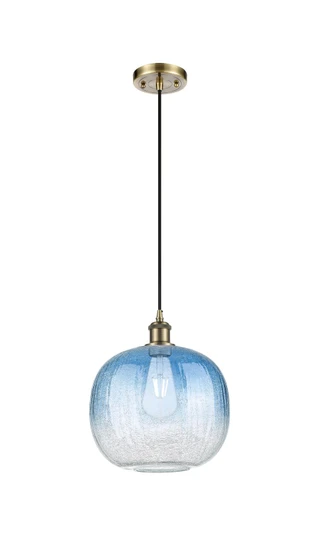 Ballston One Light Mini Pendant in Antique Brass (405|516-1P-AB-G481-10SB)
