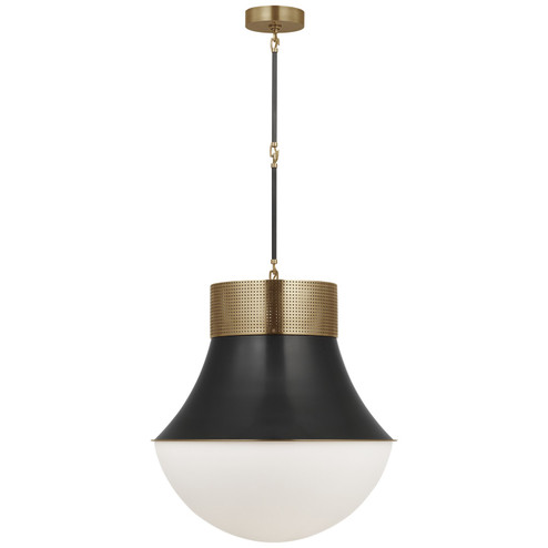 Precision LED Pendant in Antique-Burnished Brass and Bronze (268|KW 5226AB/BZ-WG)