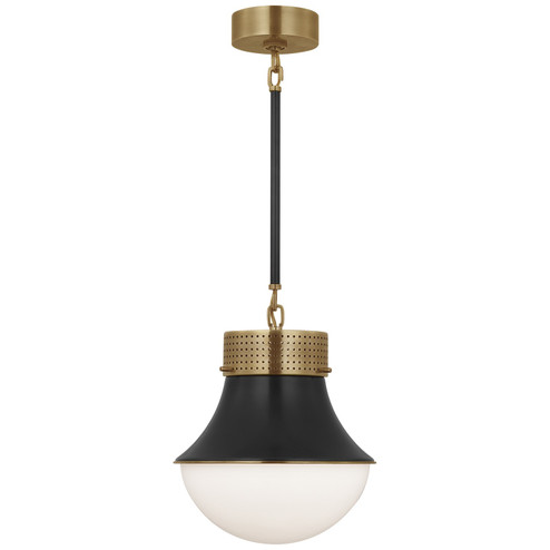 Precision One Light Pendant in Antique-Burnished Brass and Bronze (268|KW 5221AB/BZ-WG)