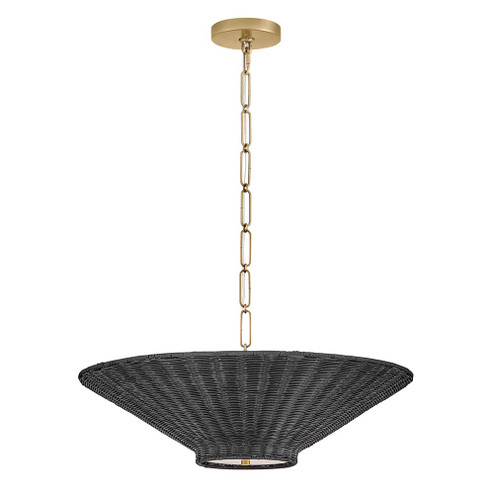 Delia LED Chandelier in Lacquered Brass (13|48457LCB)