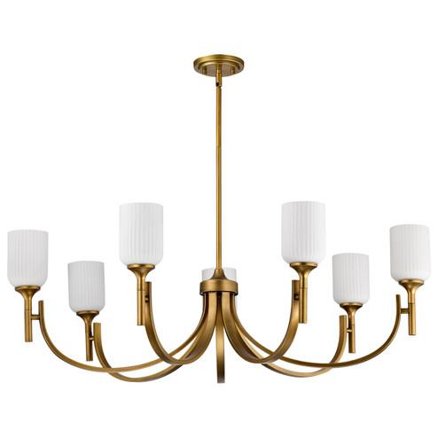 Solara Seven Light Chandelier in Natural Brass (72|60-8671)