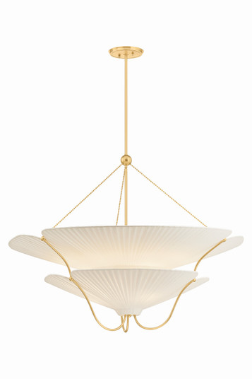 Gerhard Nine Light Chandelier in Aged Brass (70|AH4640-AGB)