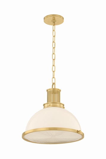Pinesbridge One Light Pendant in Aged Brass (70|9315-AGB)
