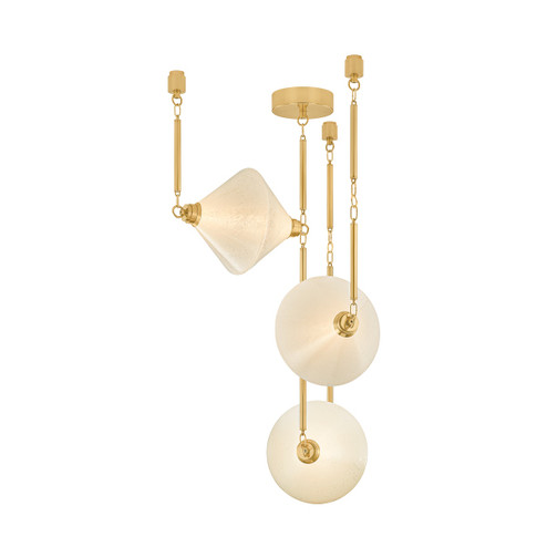 Solara LED Chandelier in Vintage Polished Brass (68|555-32-VPB)