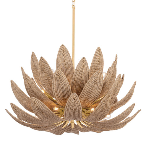 Varanasi 28 Light Chandelier in Vintage Gold Leaf (68|539-42-VGL)