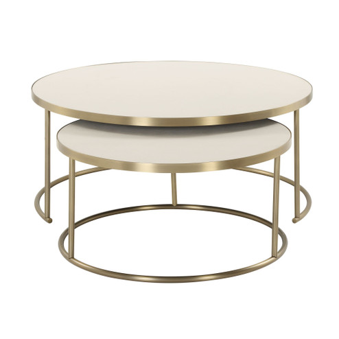 Aragon Coffee Tables Set/2 in Brass (52|50370)