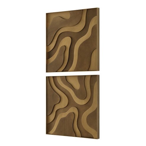 Golden Terrain Wall Decor Set/2 in Antique Gold And Bronze (52|03502)