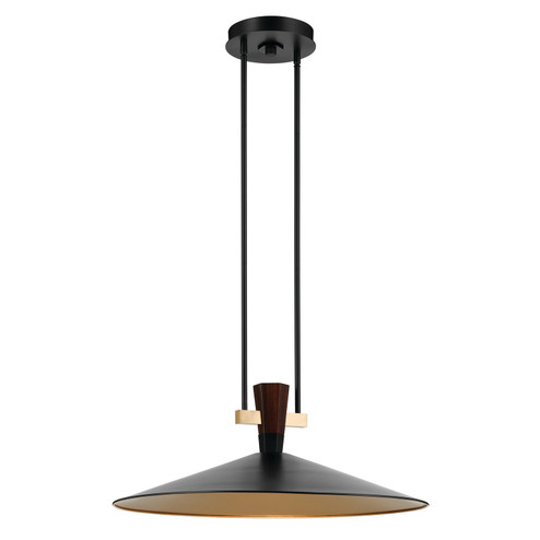 Tenon LED Pendant in Black (12|52833BKLED)