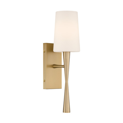 Trenton One Light Wall Sconce in Aged Brass (60|TRE-221-OP-AG)