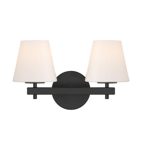 Colton Two Light Wall Sconce in Black (60|COL-202-BK)