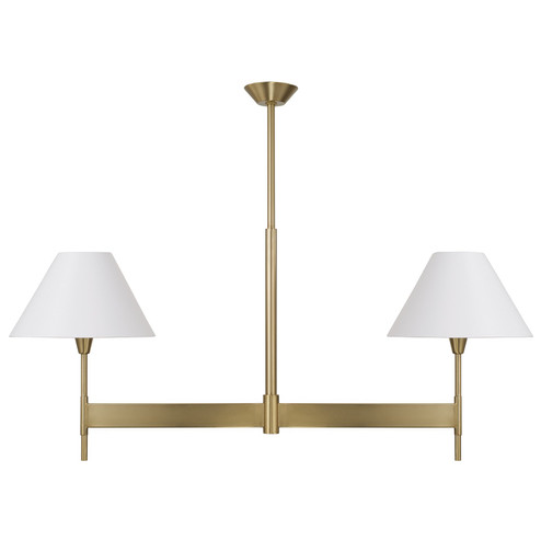 Leland Two Light Island Pendant in Aged Brass (65|860821AD-719)