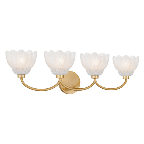 Whitecap Four Light Vanity in Brushed Gold (10|WHP8631BRG)