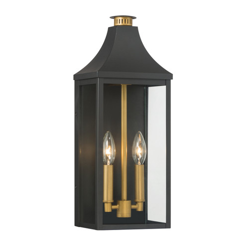 Hurstborne Two Light Outdoor Wall Lantern in Dark Matte Black (7|78302-734)