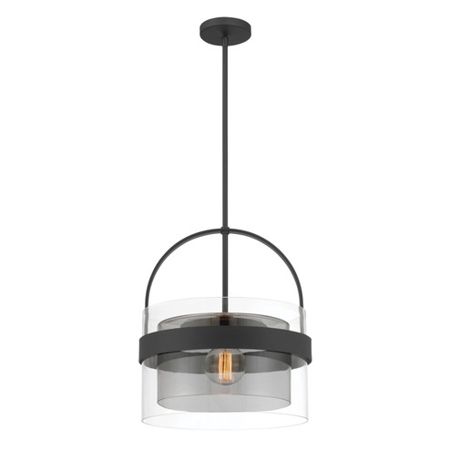 Ravik One Light Convertible Pendant/Semi-Flush Mount in Dark Matte Black (7|1916-899)