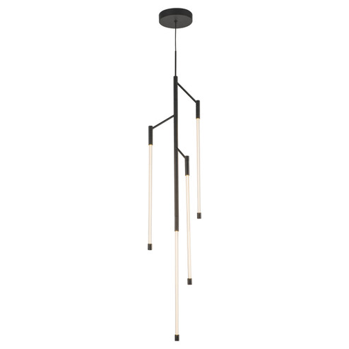 Motif LED Pendant in Black (347|PD74746-BK-UNV)