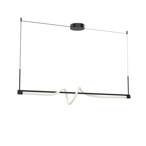 Cursive LED Linear Pendant in Black (347|LP95354-BK-UNV)