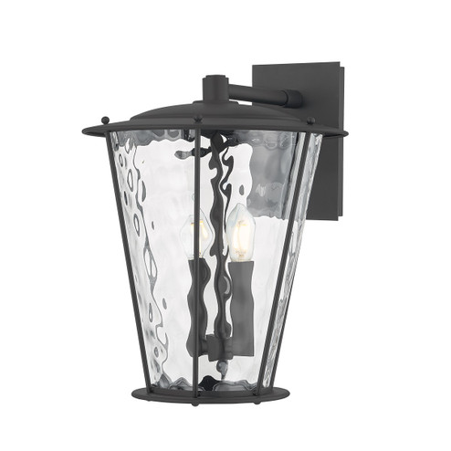 Jantzen Two Light Wall Sconce in Texture Black (67|B7117-TBK)