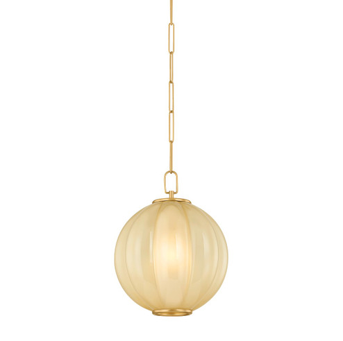 Bernadine One Light Pendant in Aged Brass (428|H1091701S-AGB)