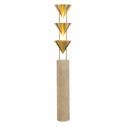 Versus Three Light Floor Lamp in Patina Brass (452|FL341367PTB)
