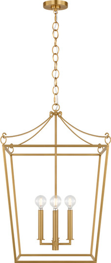 Carlyle Four Light Lantern in Burnished Brass | Burnished Brass (454|KSC1174BBS)