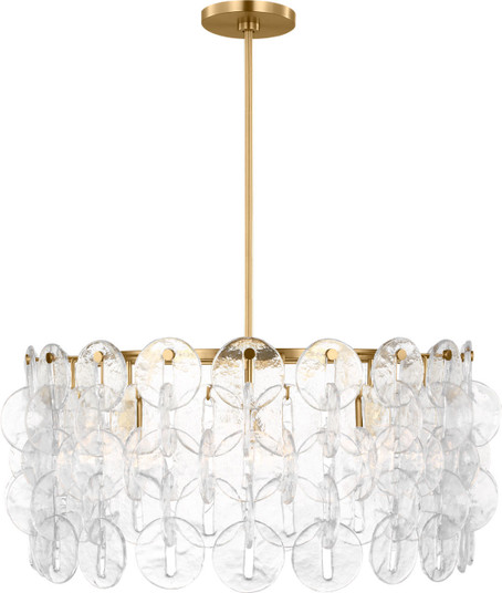 Candace Eight Light Chandelier in Burnished Brass/Burnished Brass (454|KSC1158BBS)