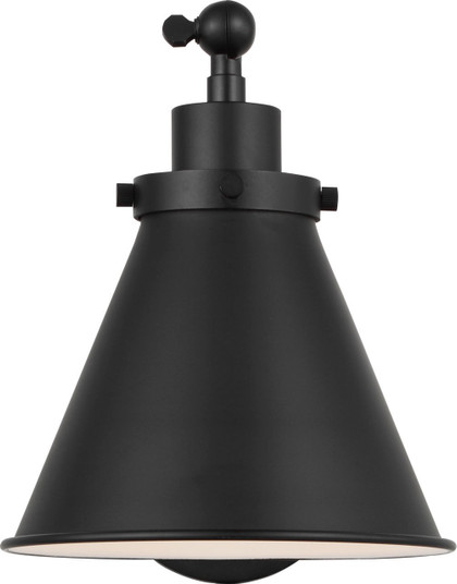 Wellfleet One Light Wall Sconce in Midnight Black | Midnight Black (454|CW1121MBK)
