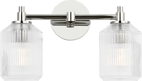 Barstow Two Light Bath in Polished Nickel | Polished Nickel (454|CV1092PN)