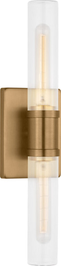 Keaton Two Light Vanity in Satin Brass | Satin Brass (454|4565002CF-848)