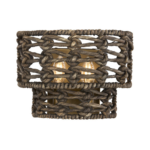 Silencio Two Light Wall Sconce in Riviera Brass (51|9-9285-2-220)