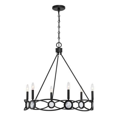 Minette Six Light Chandelier in Matte Black (51|1-4101-6-89)