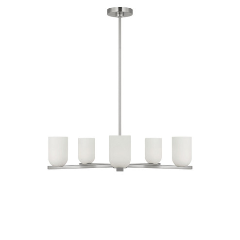 Neblina Five Light Chandelier in Brushed Nickel (1|GLC1935BNE)