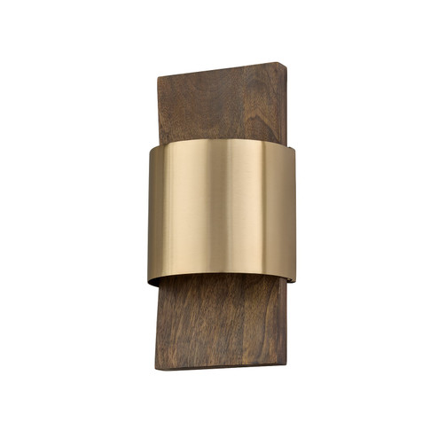 Sidney LED Wall Sconce in Nordic Wood and Matte Brass (65|660111NM)