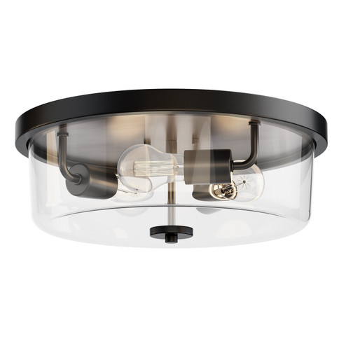 Fuller Three Light Flush Mount in Black (16|5693CLBK)