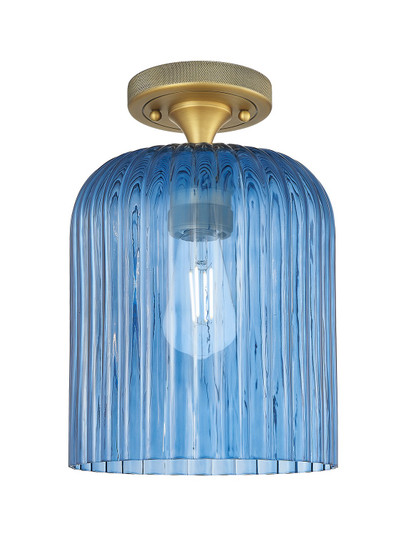Downtown Urban One Light Flush Mount in Brushed Brass (405|434-1F-BB-G559-8BL)