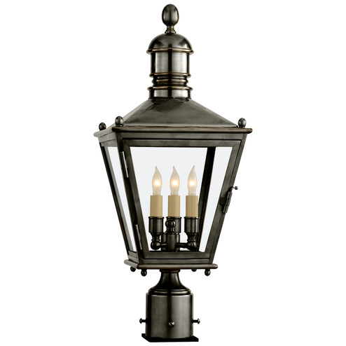 sussex3 Three Light Post Lantern in Bronze (268|CHO 7031BZ)