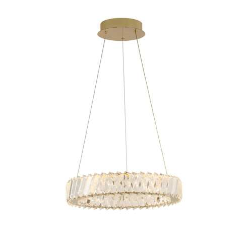 Golden Ratio LED Pendant in Satin Gold (137|578C16SG)