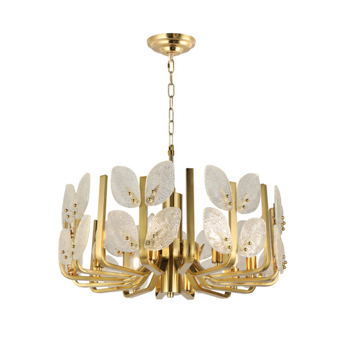 Brass Tax Eight Light Chandelier in Satin Brass (137|577C08SB)