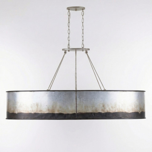 Cannery Seven Light Linear Pendant in Ombre Galvanized (137|323N07OG)