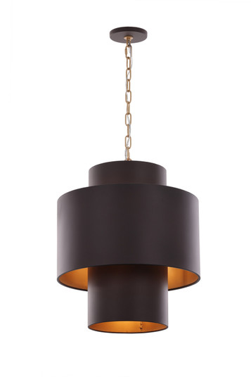 Cannery Four Light Pendant in Dark Bronze / French Gold (137|323F04DBFG)