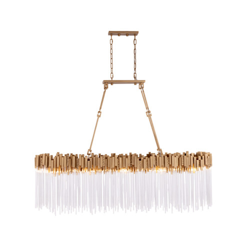 Matrix Ten Light Linear Pendant in Havana Gold (137|309N10HG)