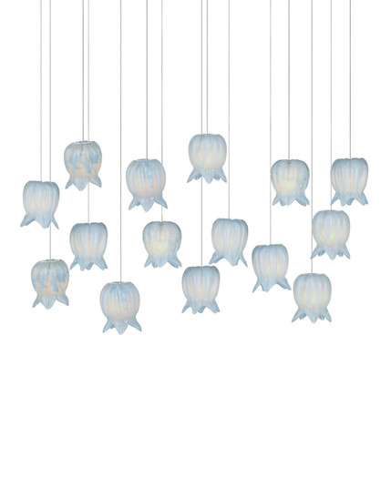 Polpo 15 Light Pendant in Blue/Silver (142|9000-1415)