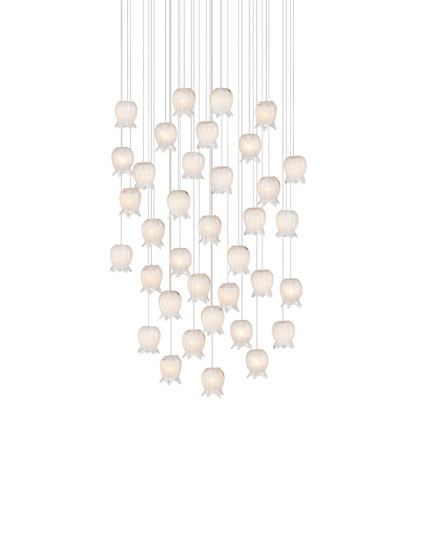 Polpo 36 Light Pendant in White/Silver (142|9000-1409)