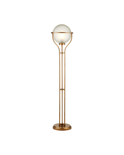 Metropolis One Light Floor Lamp in Metallic Champagne/Frosted (142|8000-0182)