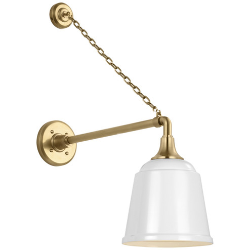 Academy Barn Light LED Barn Light in Hand-Rubbed Antique Brass (268|TOB 2813HAB/S5-WHT)