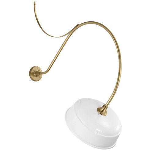 Academy Barn Light LED Barn Light in Hand-Rubbed Antique Brass (268|TOB 2807HAB/S7-WHT)