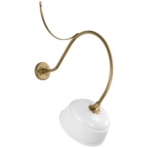 Academy Barn Light LED Barn Light in Hand-Rubbed Antique Brass (268|TOB 2806HAB/S6-WHT)