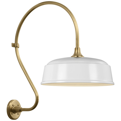 Academy Barn Light LED Barn Light in Hand-Rubbed Antique Brass (268|TOB 2805HAB/S7-WHT)