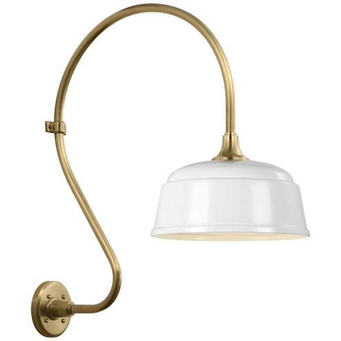 Academy Barn Light LED Barn Light in Hand-Rubbed Antique Brass (268|TOB 2805HAB/S6-WHT)