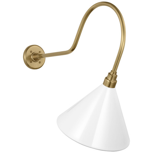 Academy Barn Light LED Barn Light in Hand-Rubbed Antique Brass (268|TOB 2803HAB/S11-WHT)
