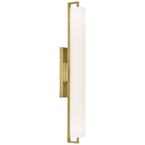 Bowen LED Bath Sconce in Hand-Rubbed Antique Brass (268|IKF 2524HAB-WG)